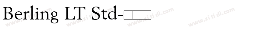 Berling LT Std字体转换